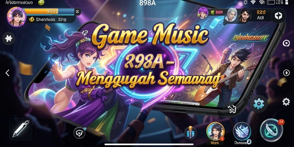 Tangkapan layar dari gameplay <strong>898A</strong> menunjukkan interaksi musik yang seru.