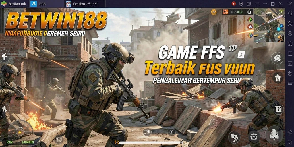 Screenshot gameplay BETWIN188 dengan aksi tembak-menembak yang intens.