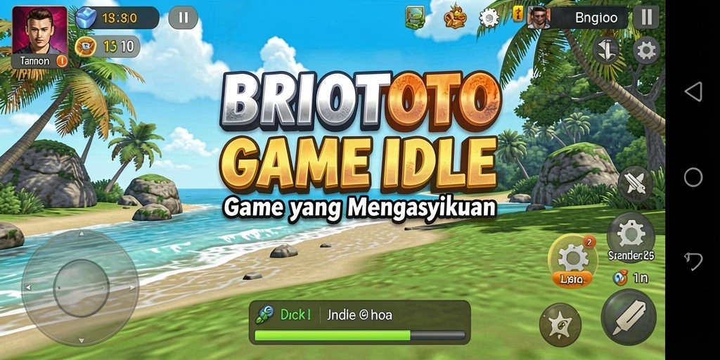 Tampilan utama gameplay BRIOTOTO yang menarik dan interaktif.