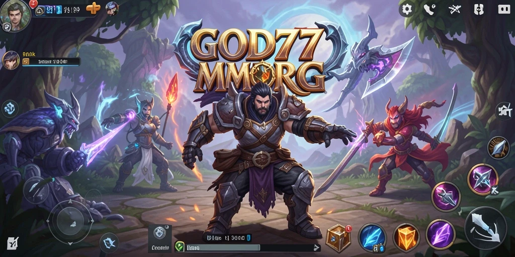 Tampilan gameplay epik dalam <strong>GOD77</strong> yang penuh aksi dan petualangan.