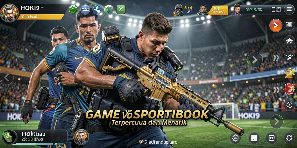 Tampilan gameplay HOKI9 dengan taruhan olahraga yang menarik.