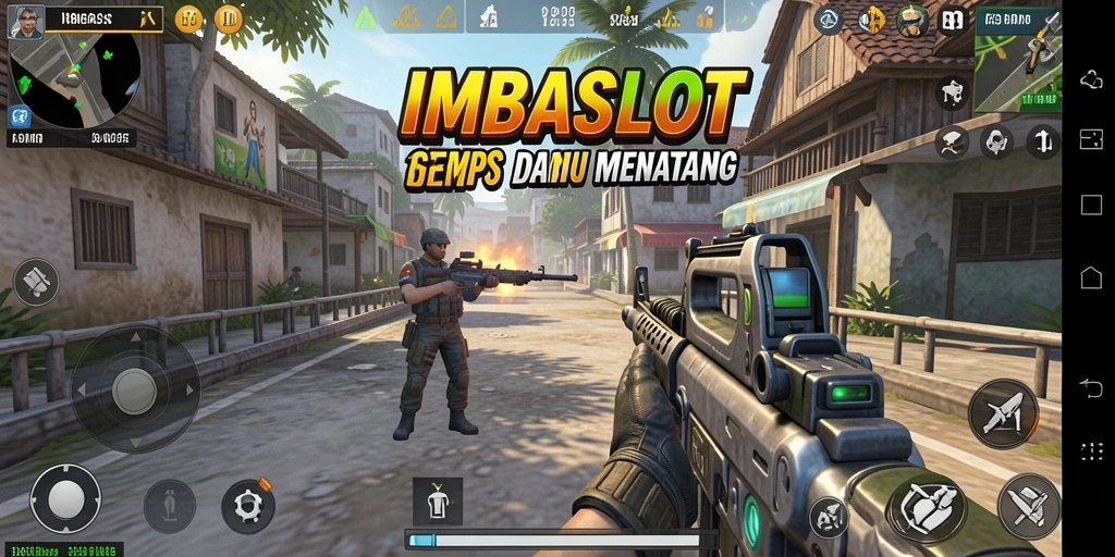 Screenshot utama menampilkan aksi seru dalam gameplay TPS.