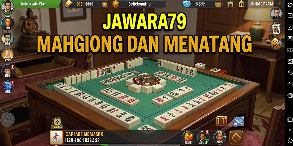 Screenshot JAWARA79 menampilkan gameplay Mahjong yang menarik dan seru.
