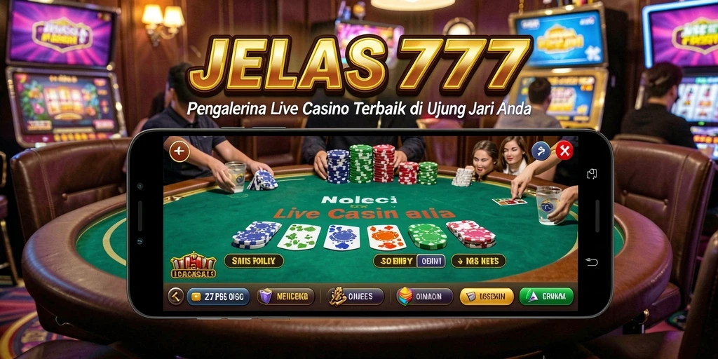 Tampilan gameplay Live Casino JELAS777 yang menarik dan interaktif.