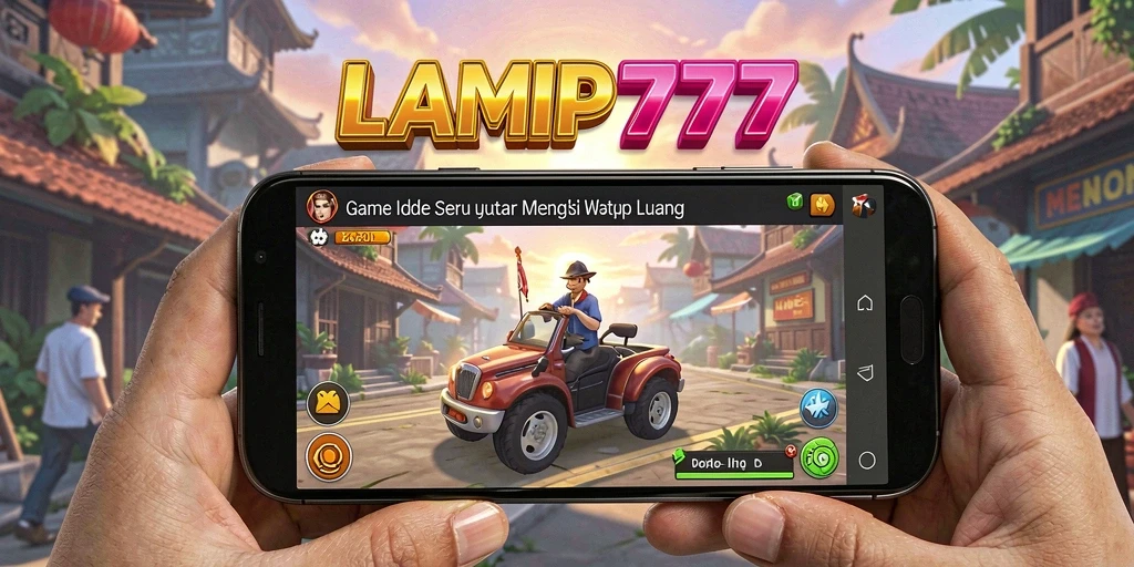 Screenshot gameplay LAMPU777 yang menunjukkan kemajuan karakter idle.