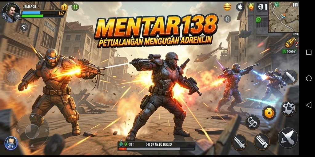 Screenshot gameplay MENTARI138 dengan aksi yang menegangkan.