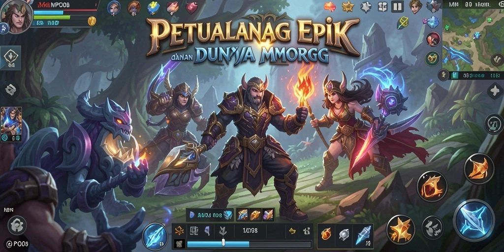Screenshot MPO08 menampilkan aksi seru gameplay MMORPG