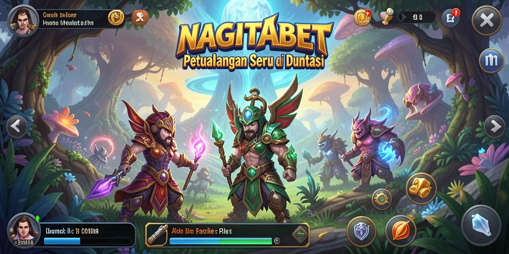 Tangkapan layar NAGITABET menunjukkan gameplay penuh aksi dan eksplorasi dunia yang luas.