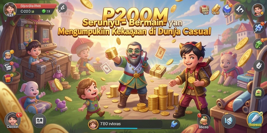 Screenshot P200M menampilkan gameplay yang mengasyikkan dan interaktif.