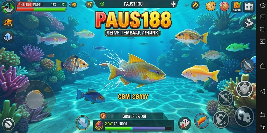 Screenshot gameplay PAUS188 menampilkan suasana menembak ikan yang seru.